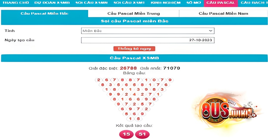Hướng Dẫn Cách Soi Cầu Pascal MB Chuẩn, Chi Tiết, Dễ Hiểu 11 8US.VN Cách soi cầu Pascal MB trên web